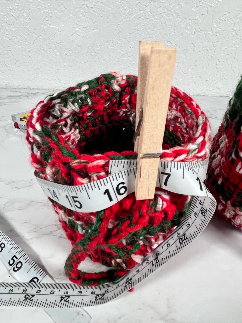 Set Of 2 Christmas Crochet Gift Bags - Picture 9 of 10